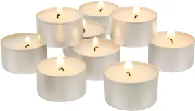 10 Pack Big Unscented Tea Light Candles with 6-7 Hour Extended Burn Time, 22 Gram, White (30 Nos., Big White)