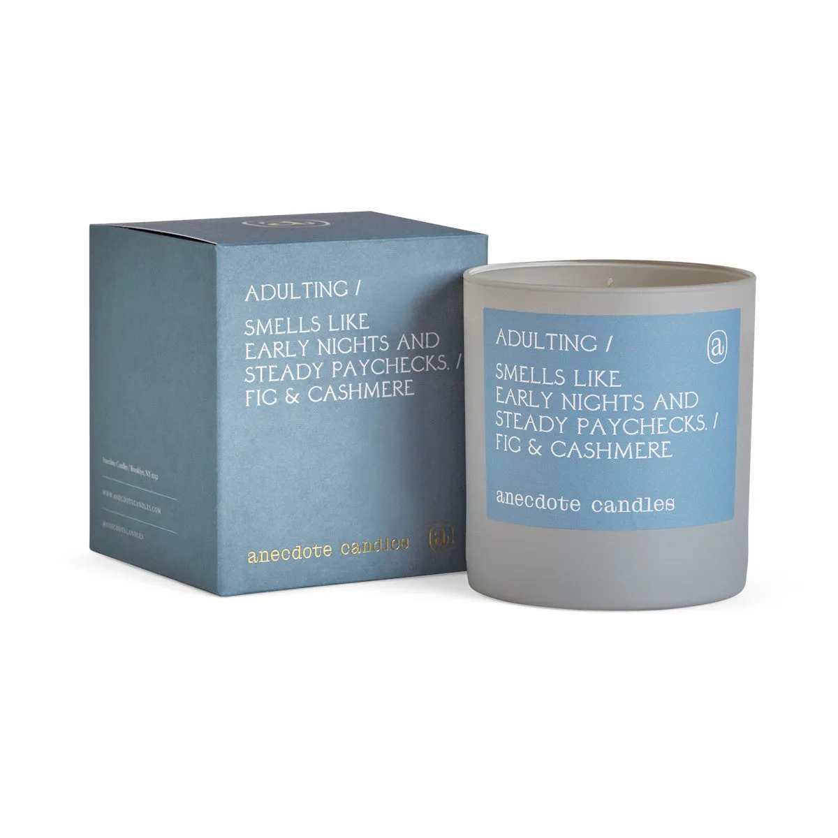 Adulting Tumbler Grey Fig & Cashmere Candle