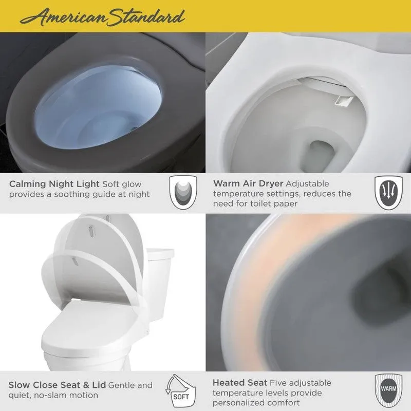 Advanced Clean Elongated Bidet Seat in White