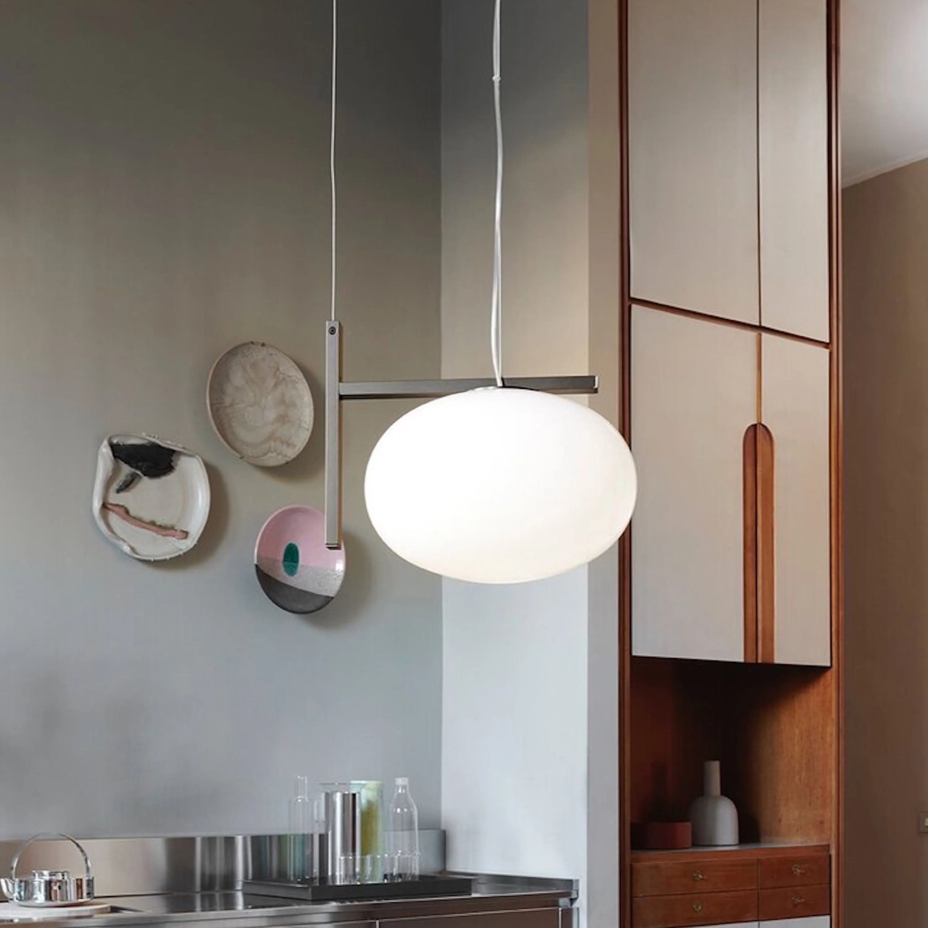 Alba Metal Arm Pendant Light