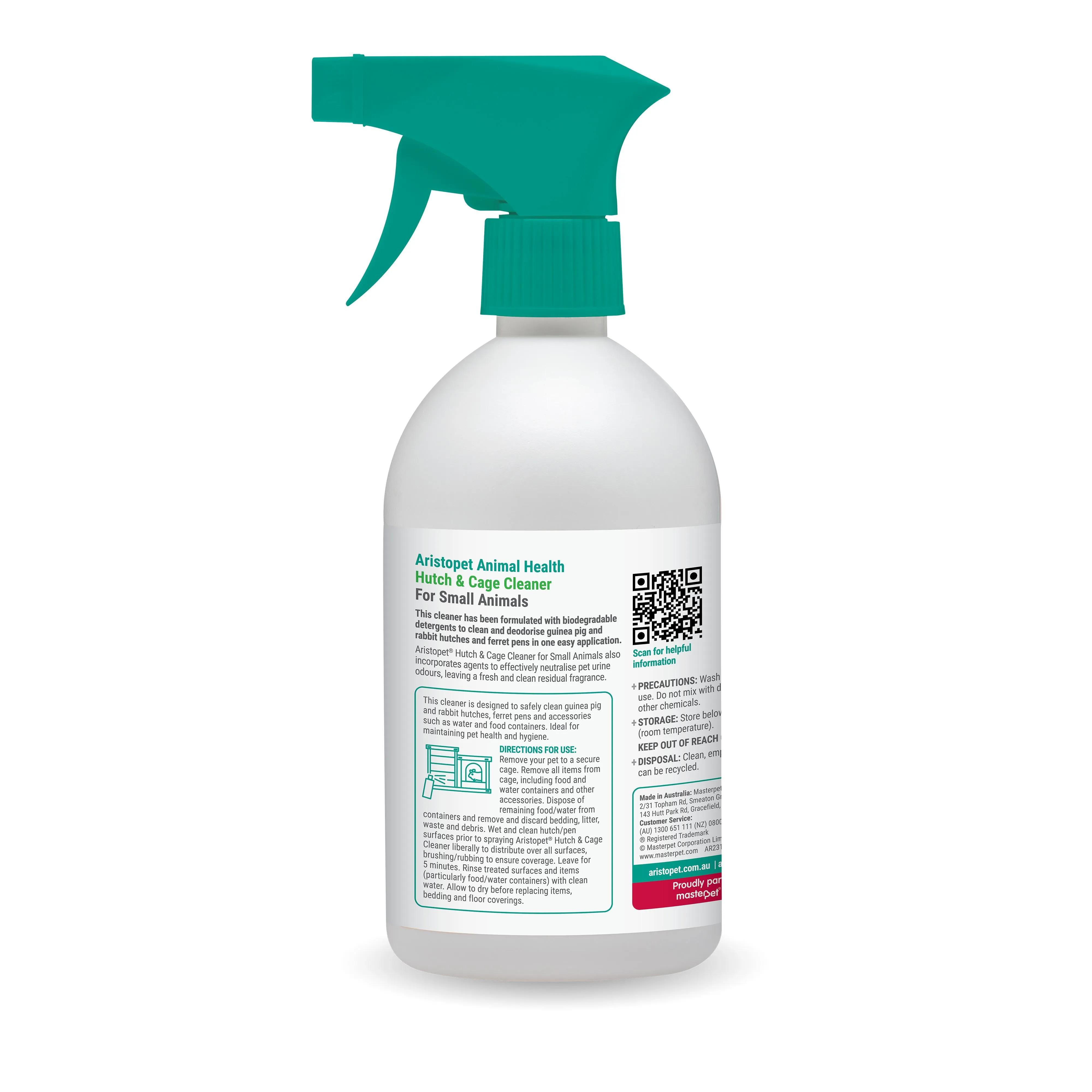 Aristopet Hutch and Cage Cleaner Spray for Small Animals 500ml^^^