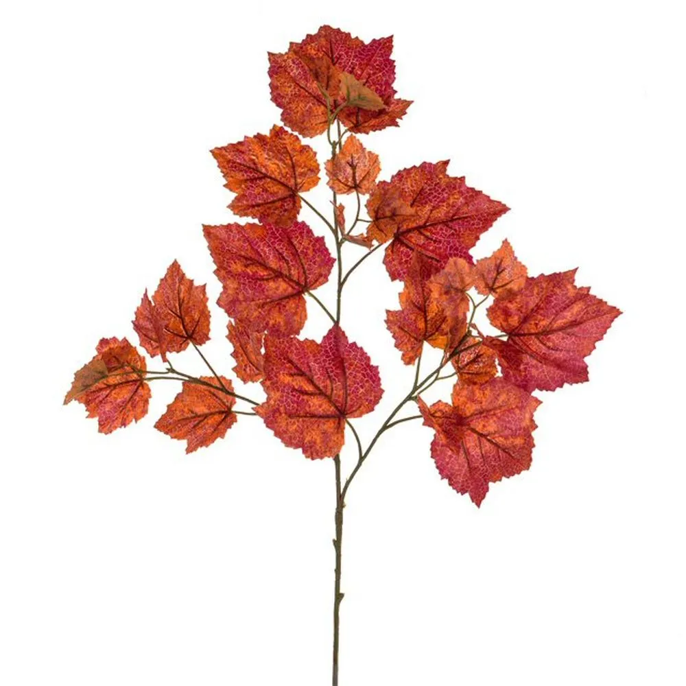 Artificial 72cm Orange Grape Ivy Spray Stem