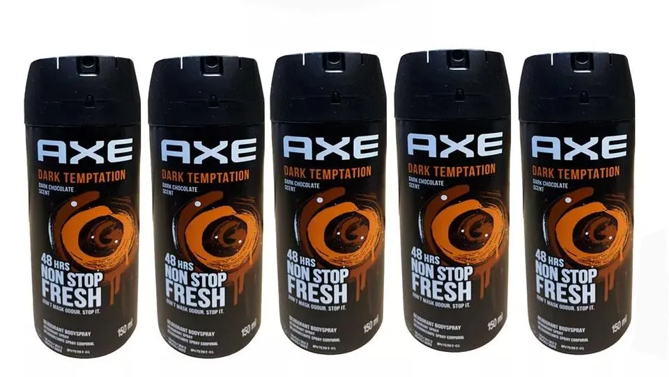 Axe Body Spray DARK TEMPTATION DARK CHOCOLATE Deodorant & Body Spray (5 Pack)