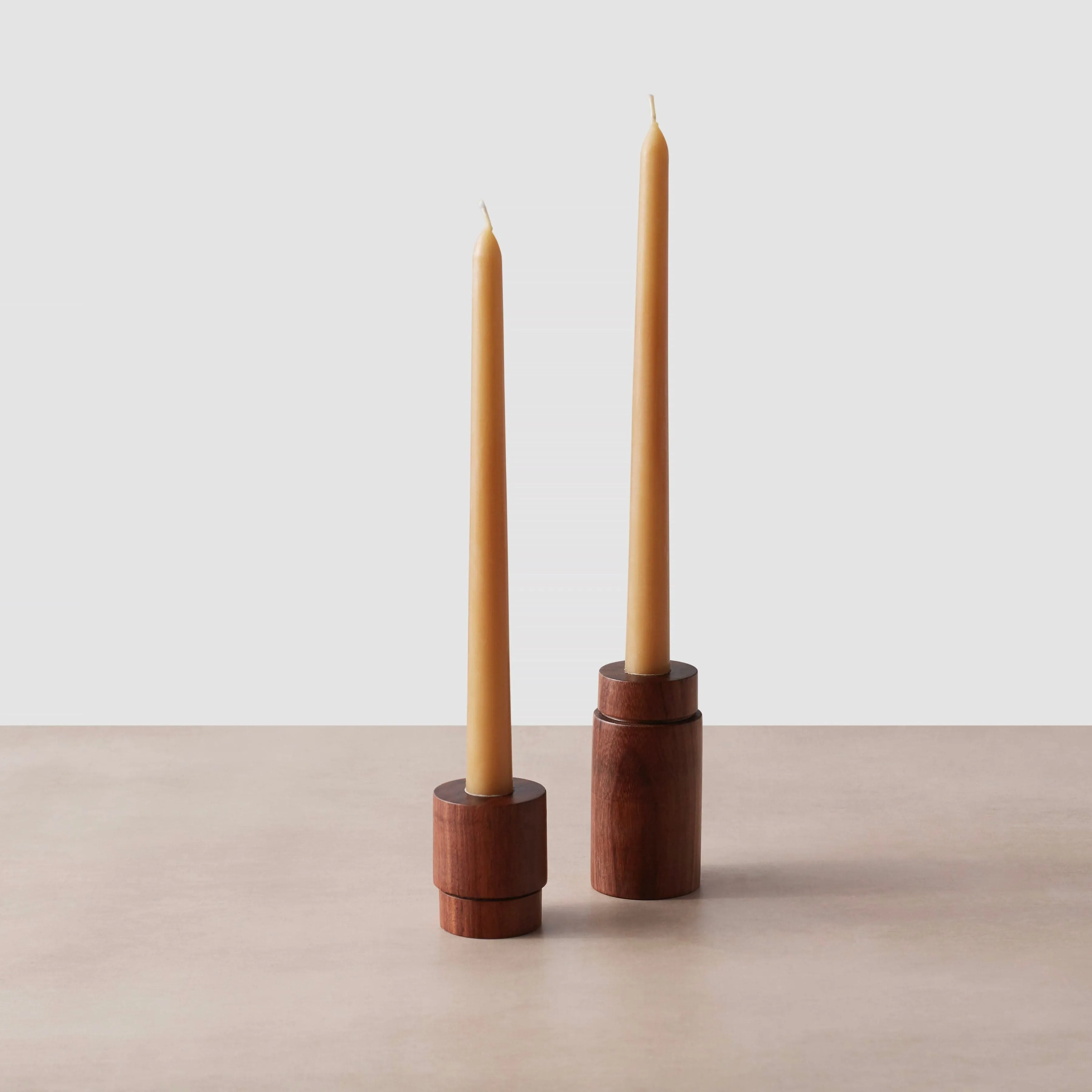 Beeswax Taper Candles - Set of 2