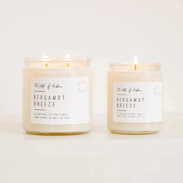 Bergamont Breeze Double Wick Candle