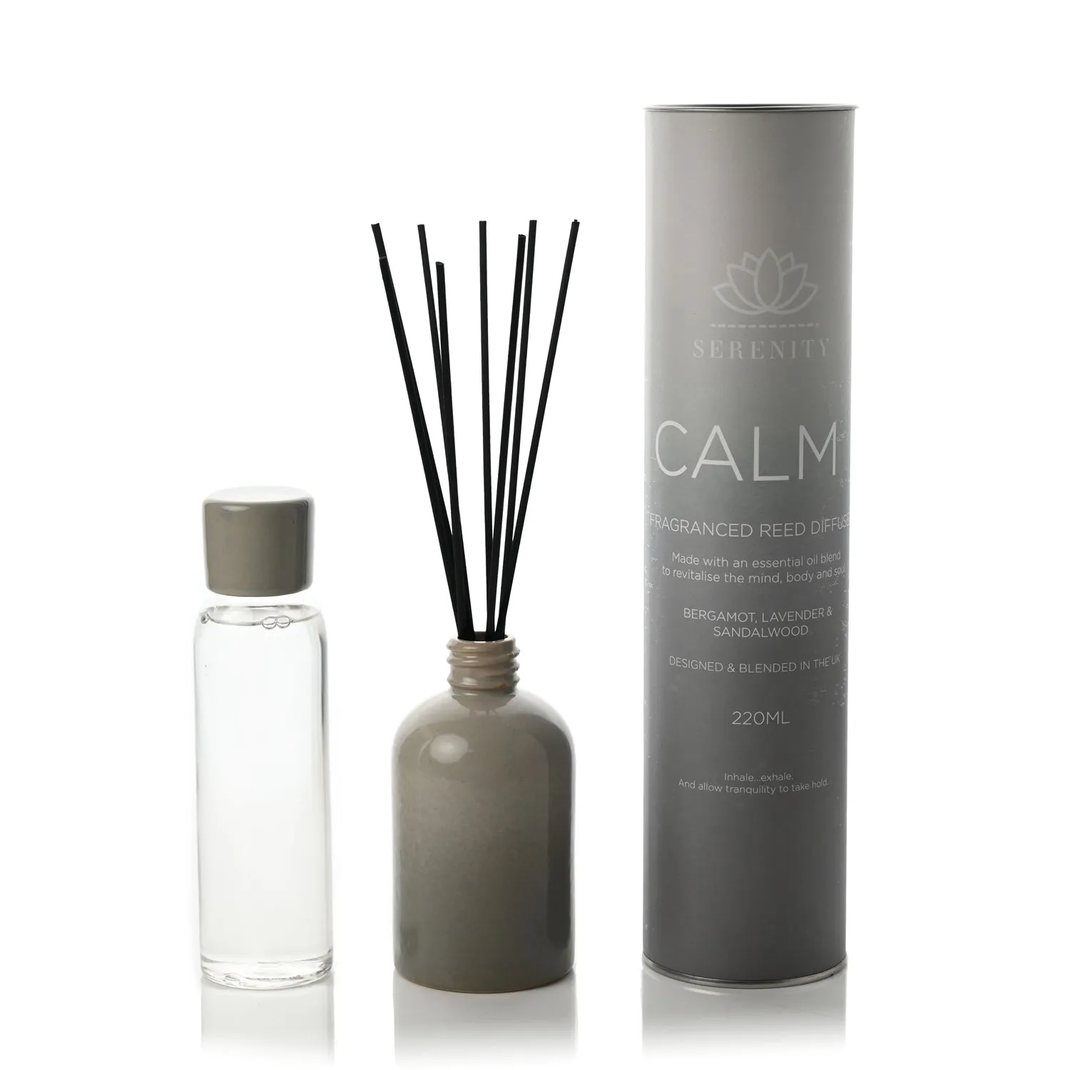 Calm Ceramic Bergamot Lavender Diffuser 220ml