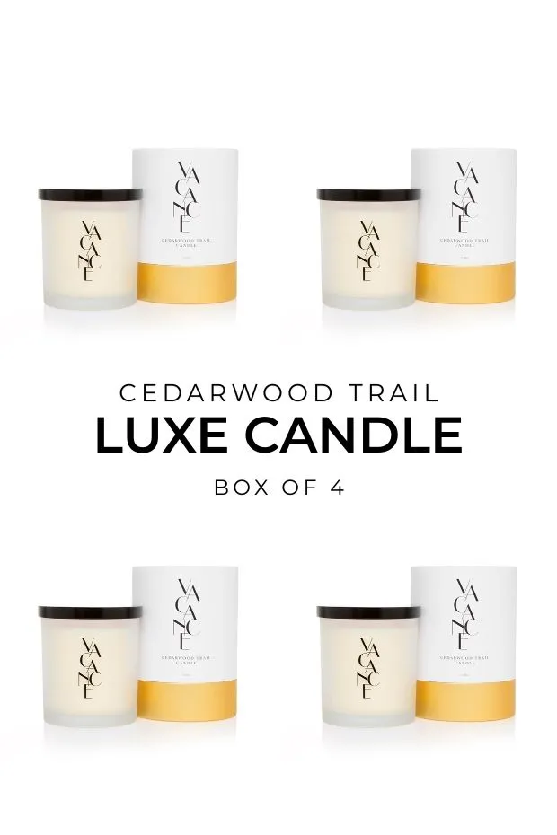 Cedarwood Trail Luxe Candle 330g (Box of 4)