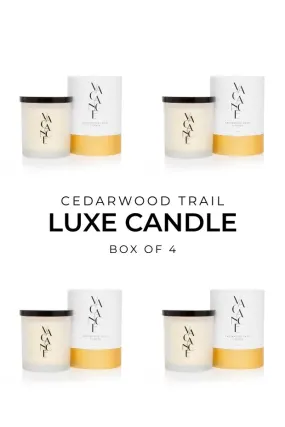 Cedarwood Trail Luxe Candle 330g (Box of 4)