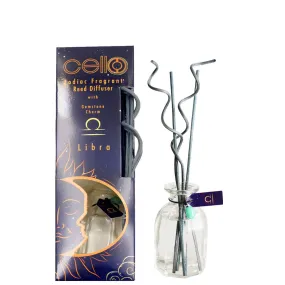 Cello Zodiac Reed Diffuser - Libra with Aventurine - Ephemeral Breeze