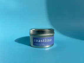 coastline - pear, tea, rose and white flowers - travel tin