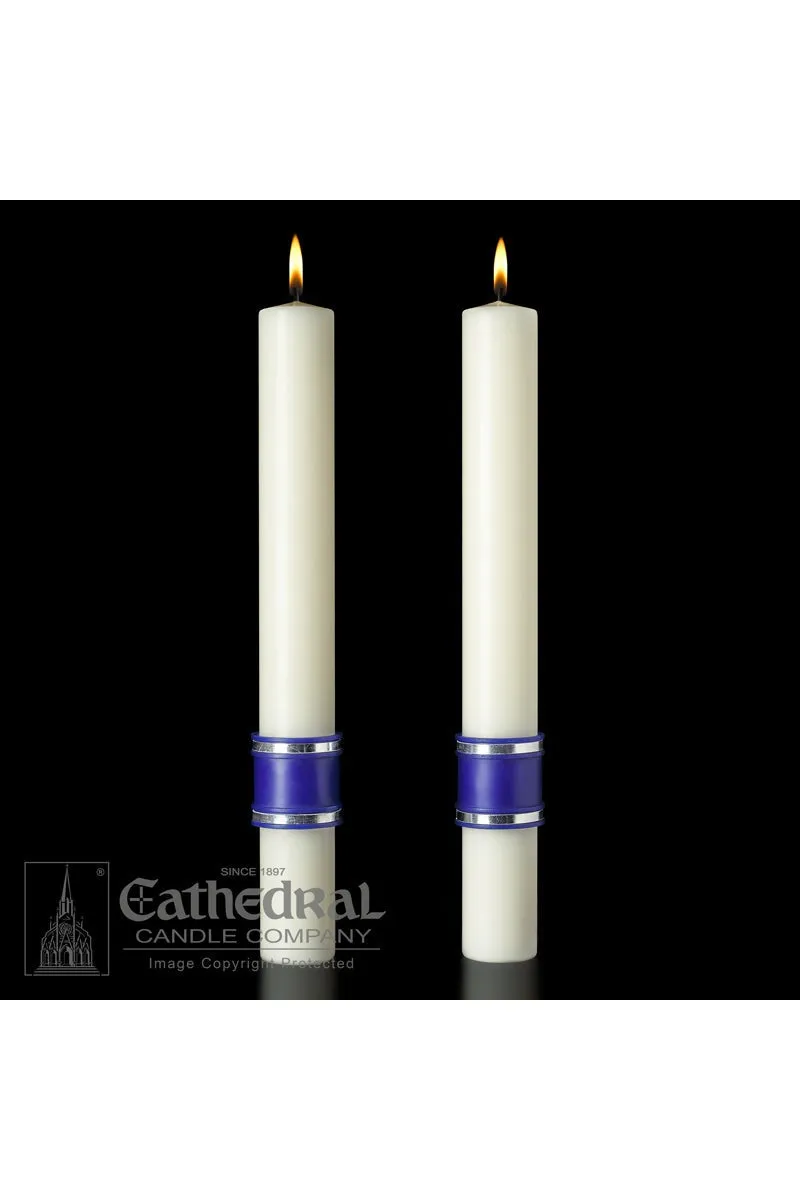 Complementing Side Altar Candles - Messiah