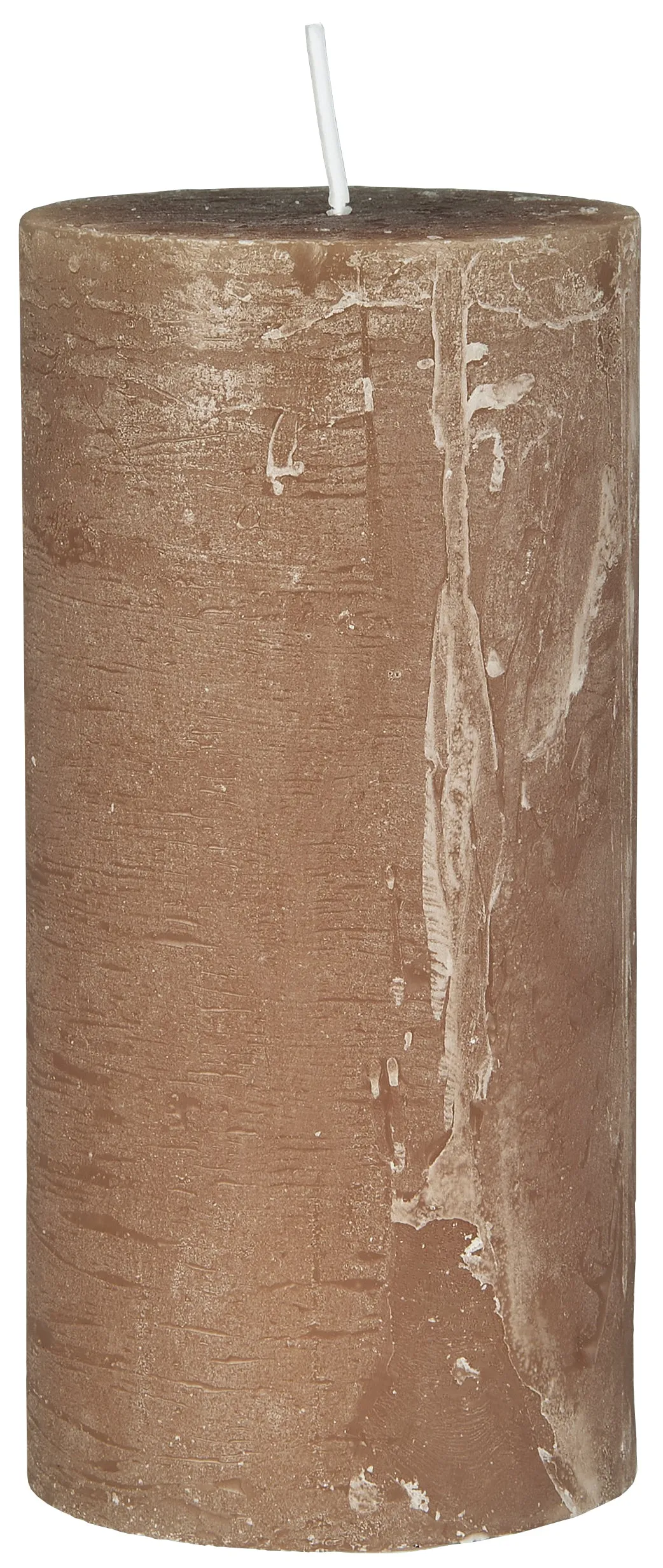 Dark Honey Rustic Pillar Candles