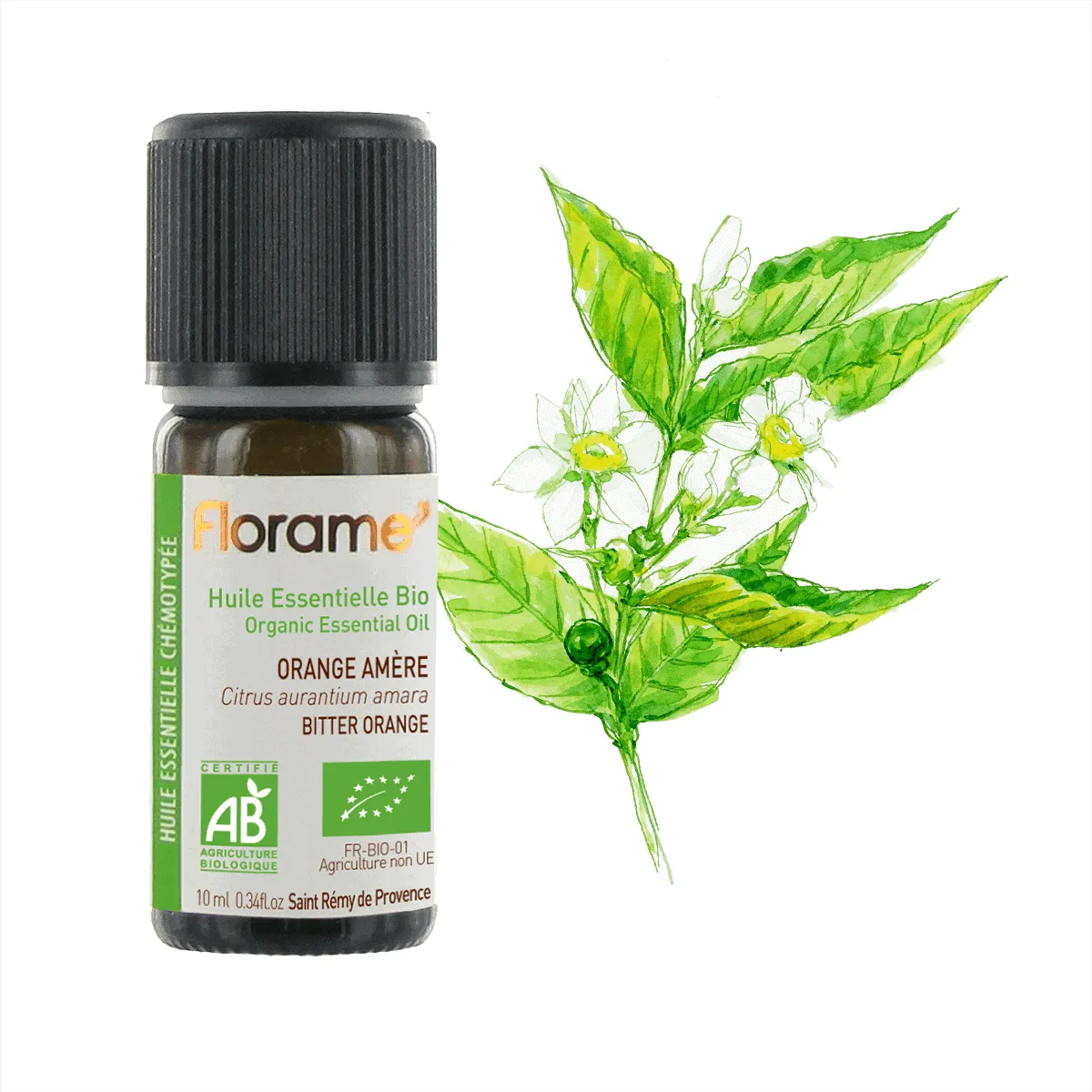 ESSENTIAL OIL- BITTER ORANGE LEAF * Organic (10ml)