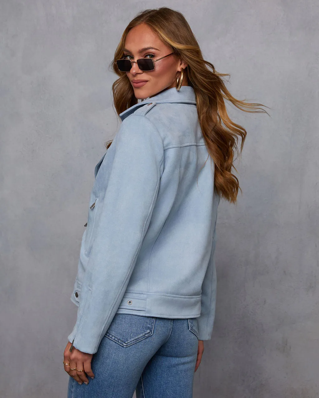 Kailyn Suede Moto Jacket