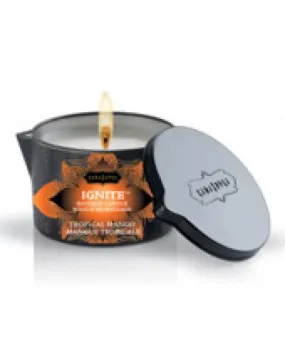 Kama Sutra Ignite Massage Candle - Tropical Mango 6oz