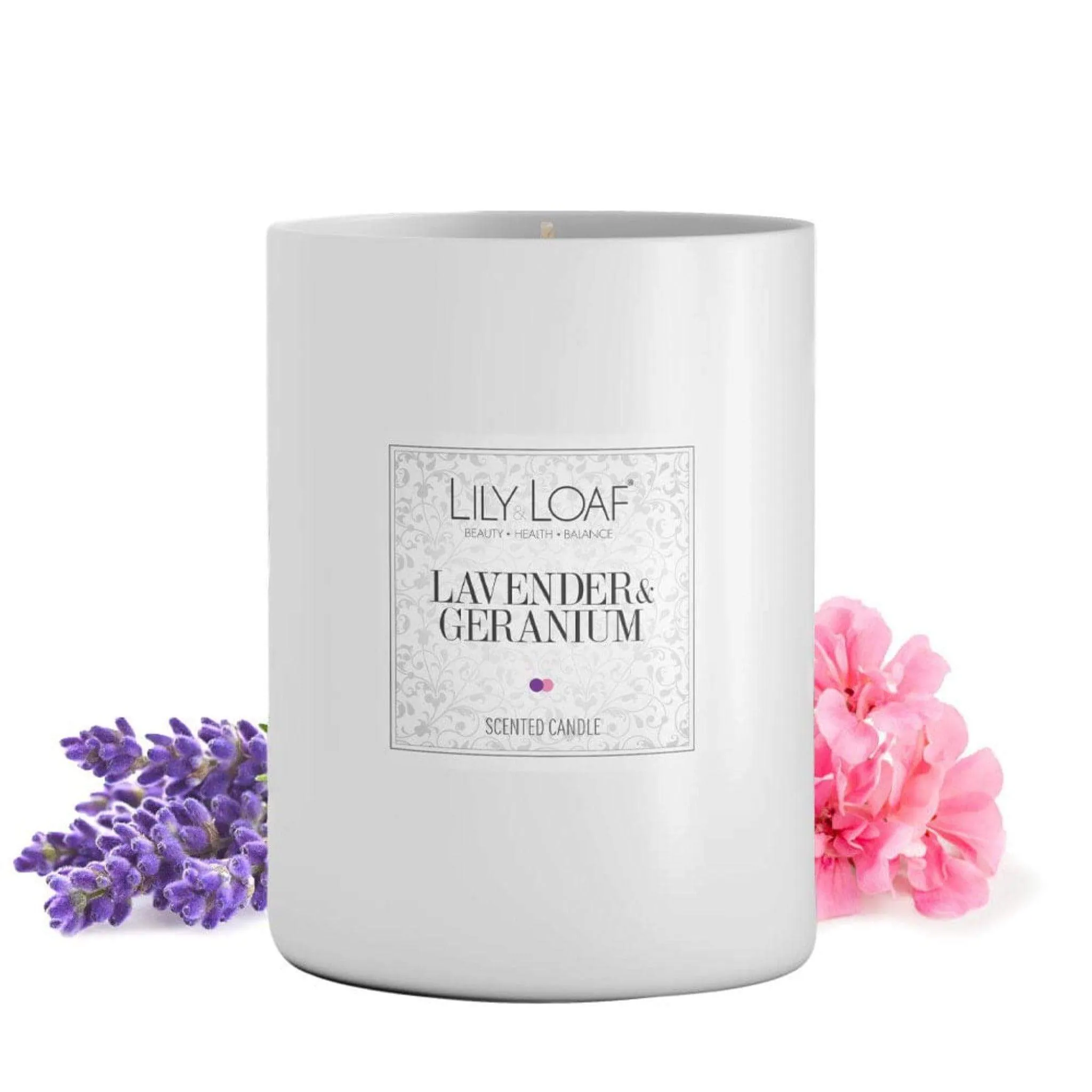 Lavender & Geranium Soy Wax Candle