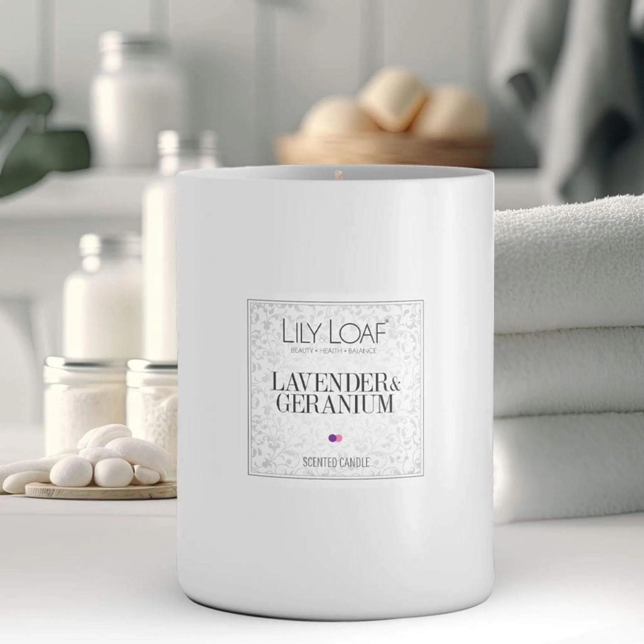 Lavender & Geranium Soy Wax Candle