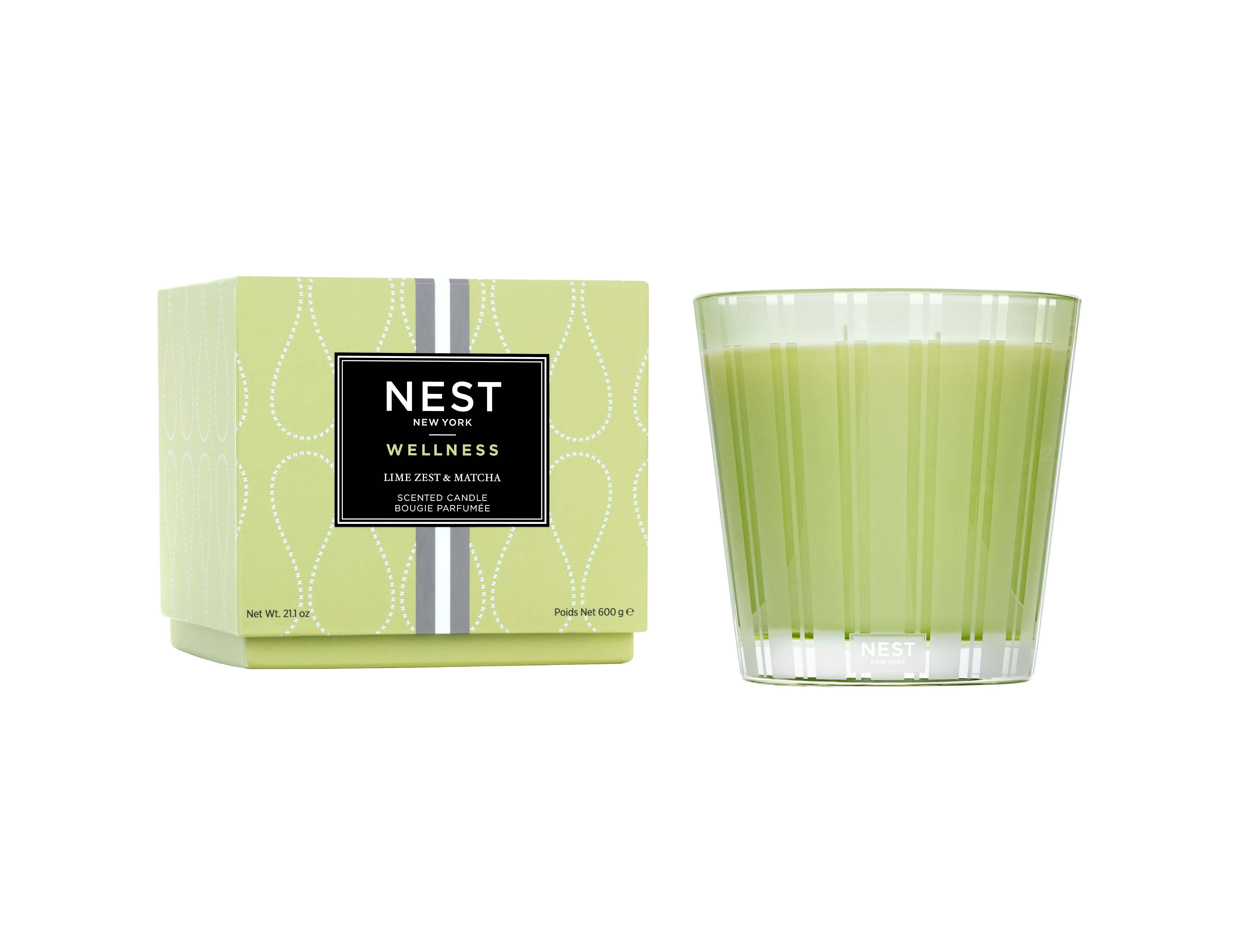 Lime Zest & Matcha 3-Wick Candle 21.2 oz by Nest New York