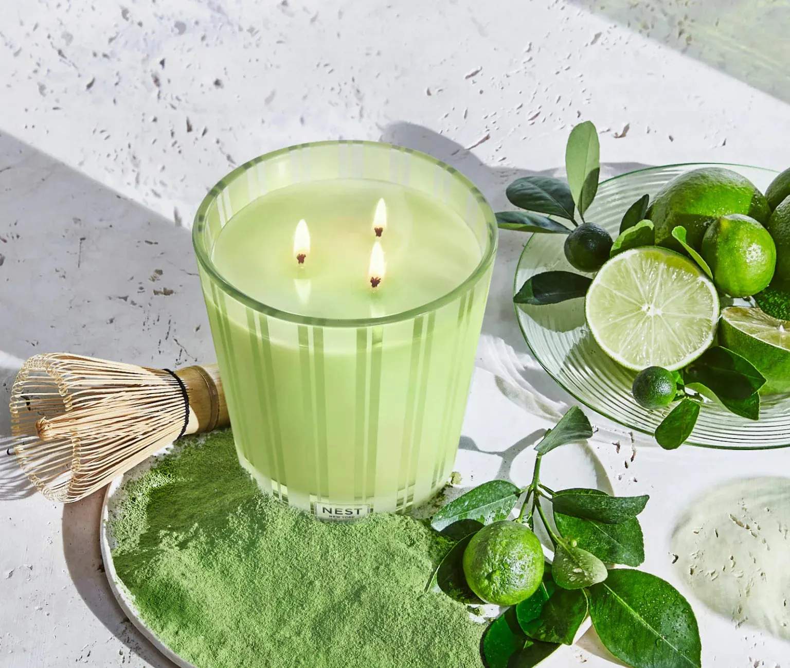 Lime Zest & Matcha 3-Wick Candle 21.2 oz by Nest New York