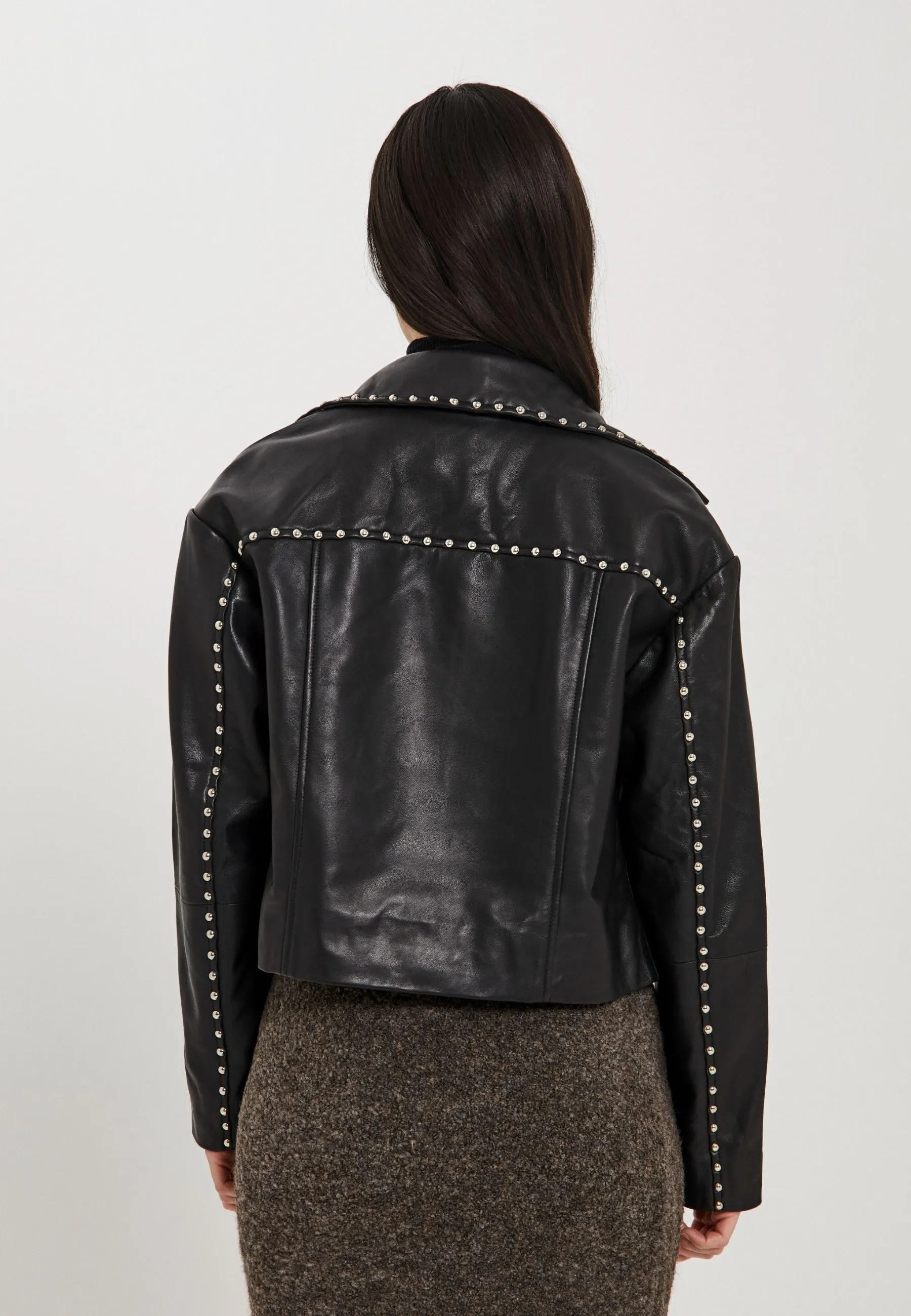 Mota leather jacket - Black