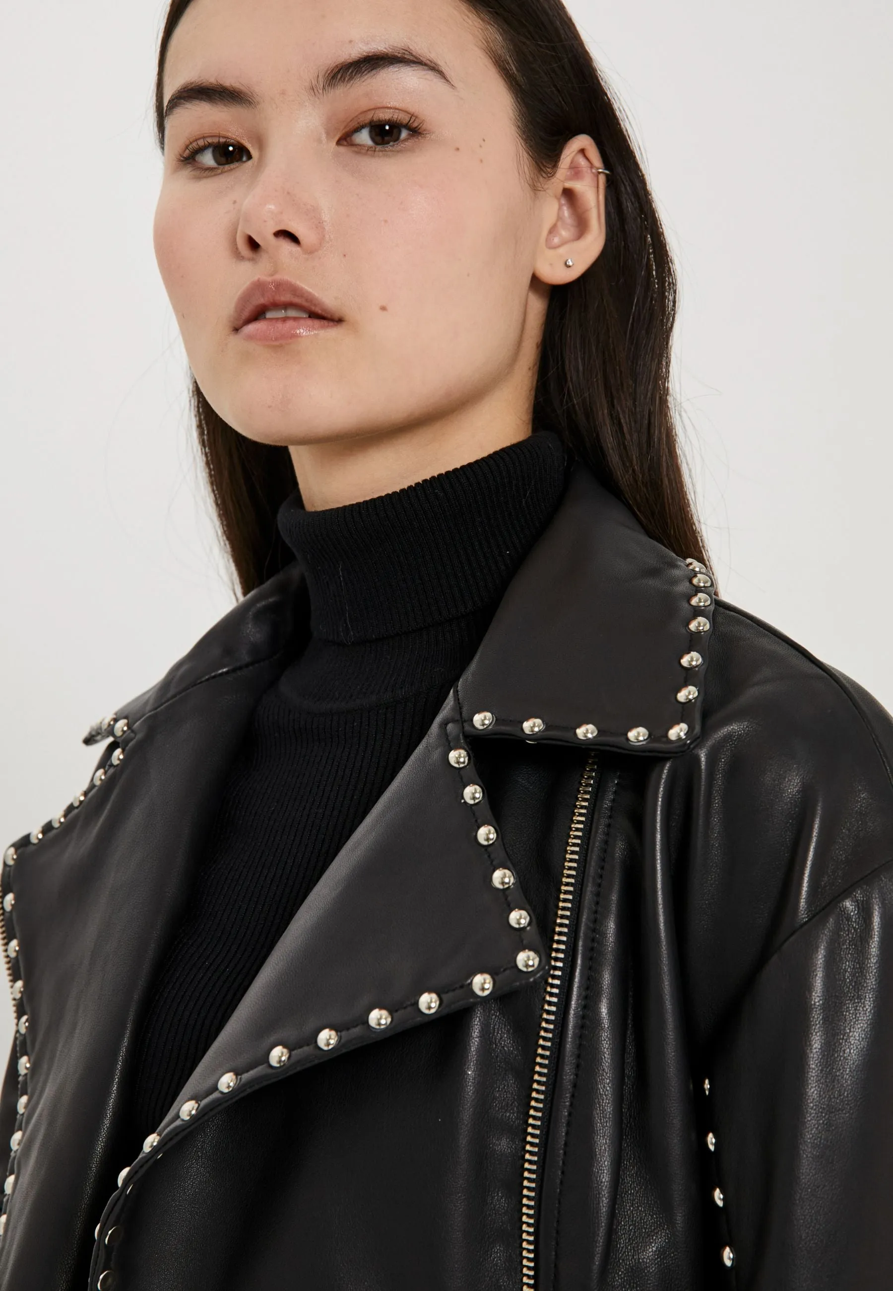 Mota leather jacket - Black