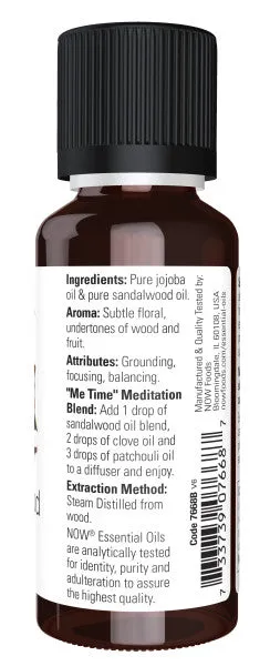 Now Essential Oil Sandalwood 14% 1oz