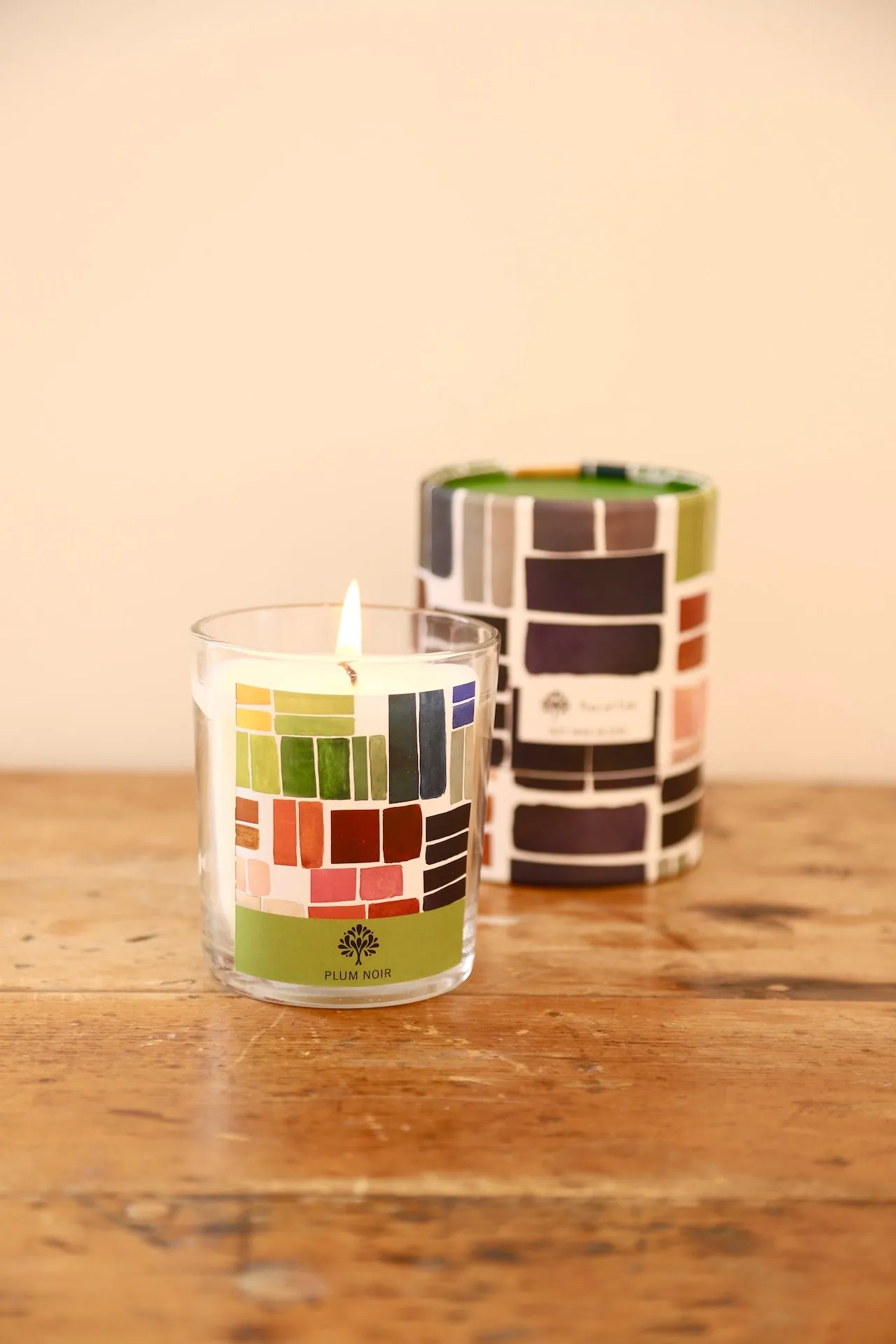 Plum Noir Glass Candle