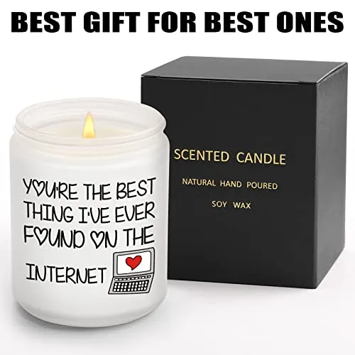 Romantic Gifts for Anniversary, Gifts for Him, Gifts for Husband Boyfriend, I Love You Gifts for Valentines Day, Lavender Scented Candles (7oz)