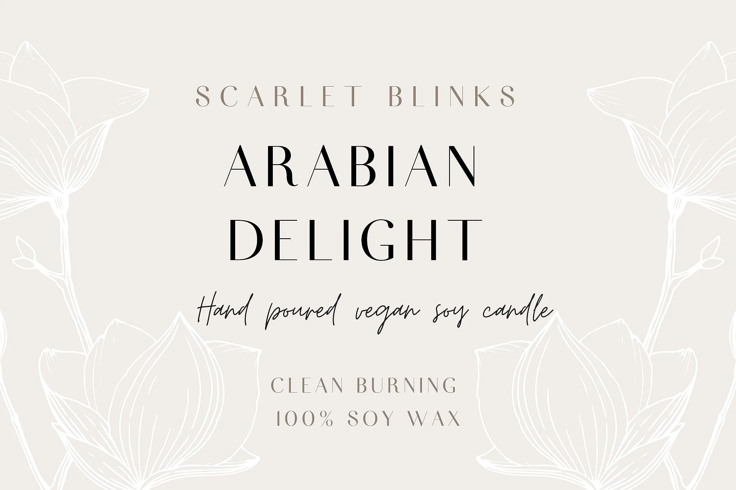 Scarlet Blinks Arabian Delight|Soy Wax Candle|Aroma Therapy Candle|Burning Time :-45 HRS Pack of 3