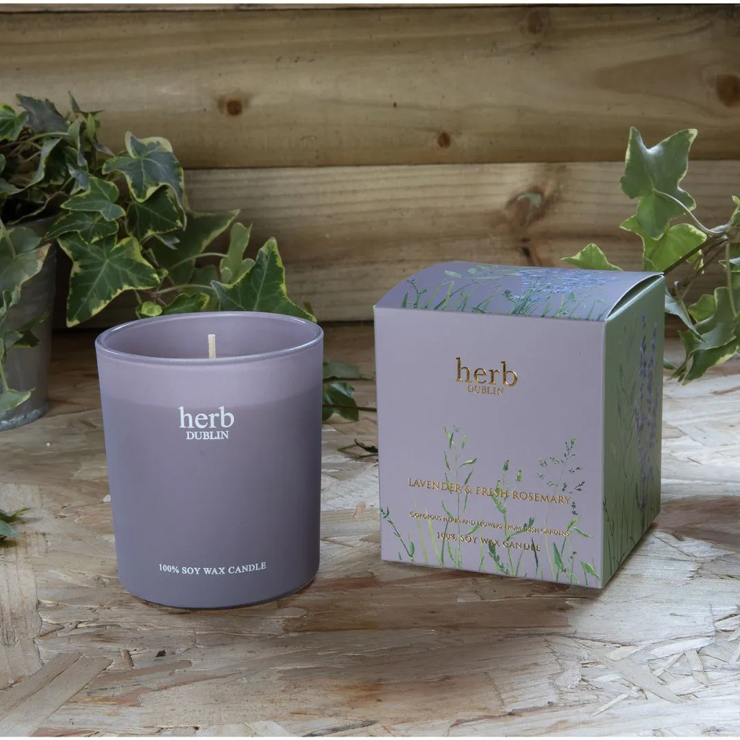 Scented Candle - Herb Dublin - Lavender & Rosemary