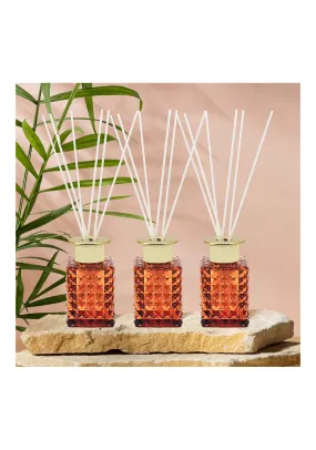 Set Of Three Amber & Sandalwood Diffuser