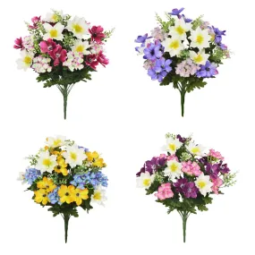 Sincere Floral 48cm Artificial Clematis Hydrangea Anemone Bouquet (Choice of 4)