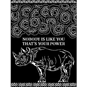 Stamperia Stencil 7.87"X9.84" - Rhino, Savana*