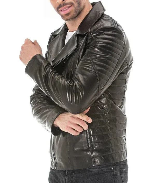 Vanguard | Men's Black Sheep Leather Biker Jacket