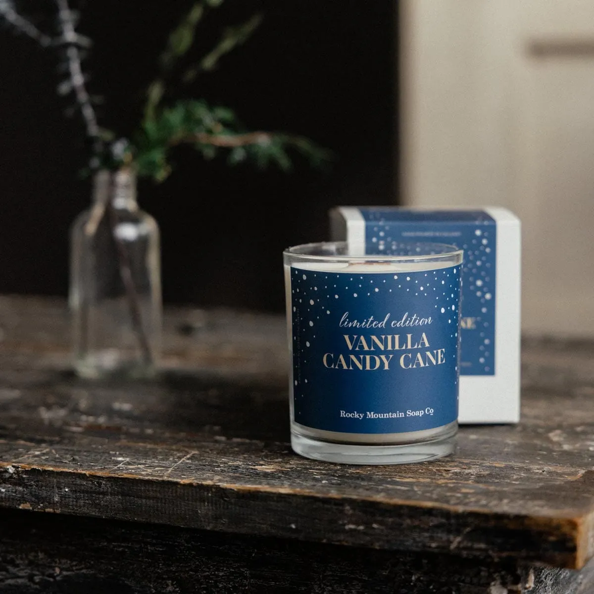 Vanilla Candy Cane Candle