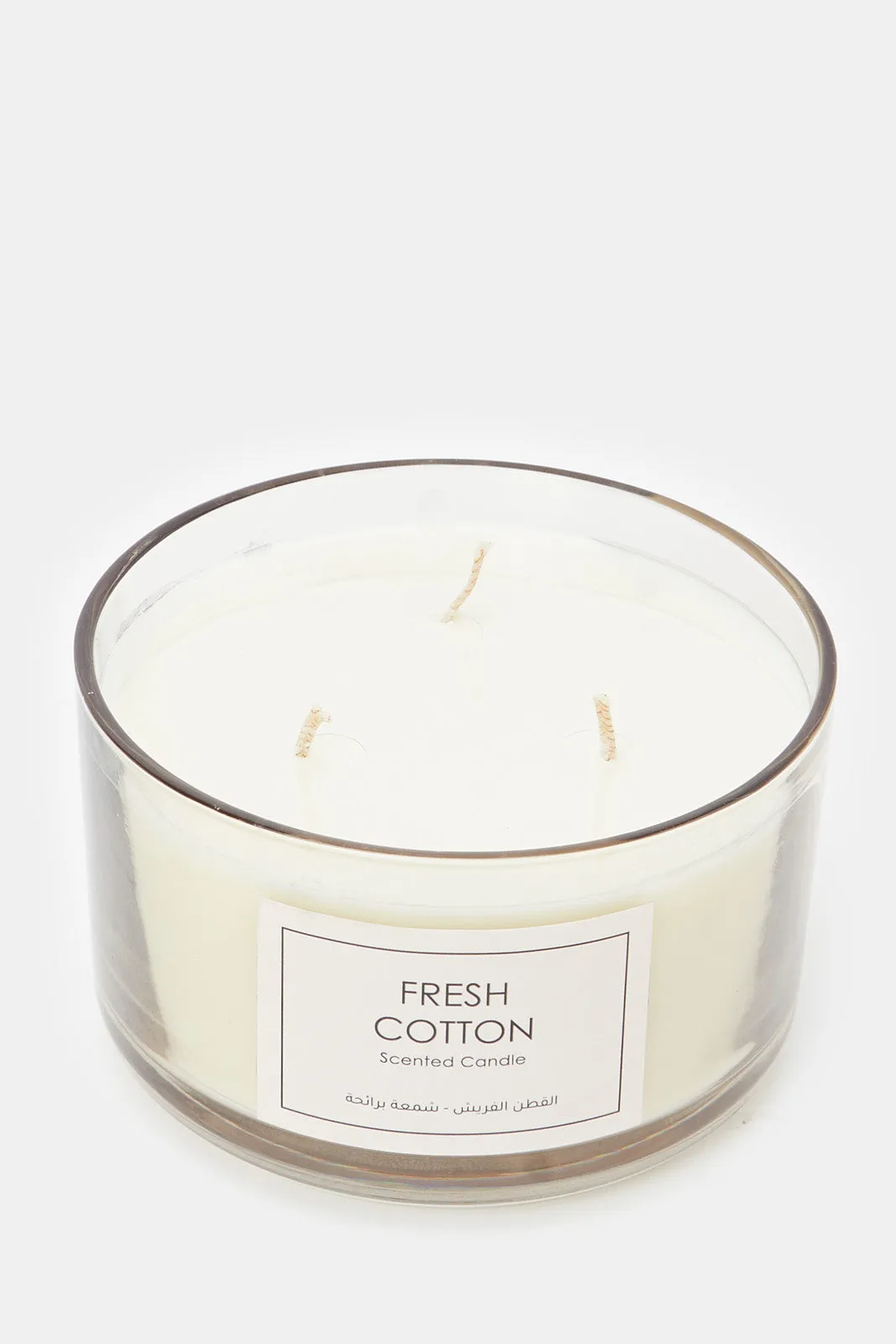 White Fresh Cotton Scented Candle Jar