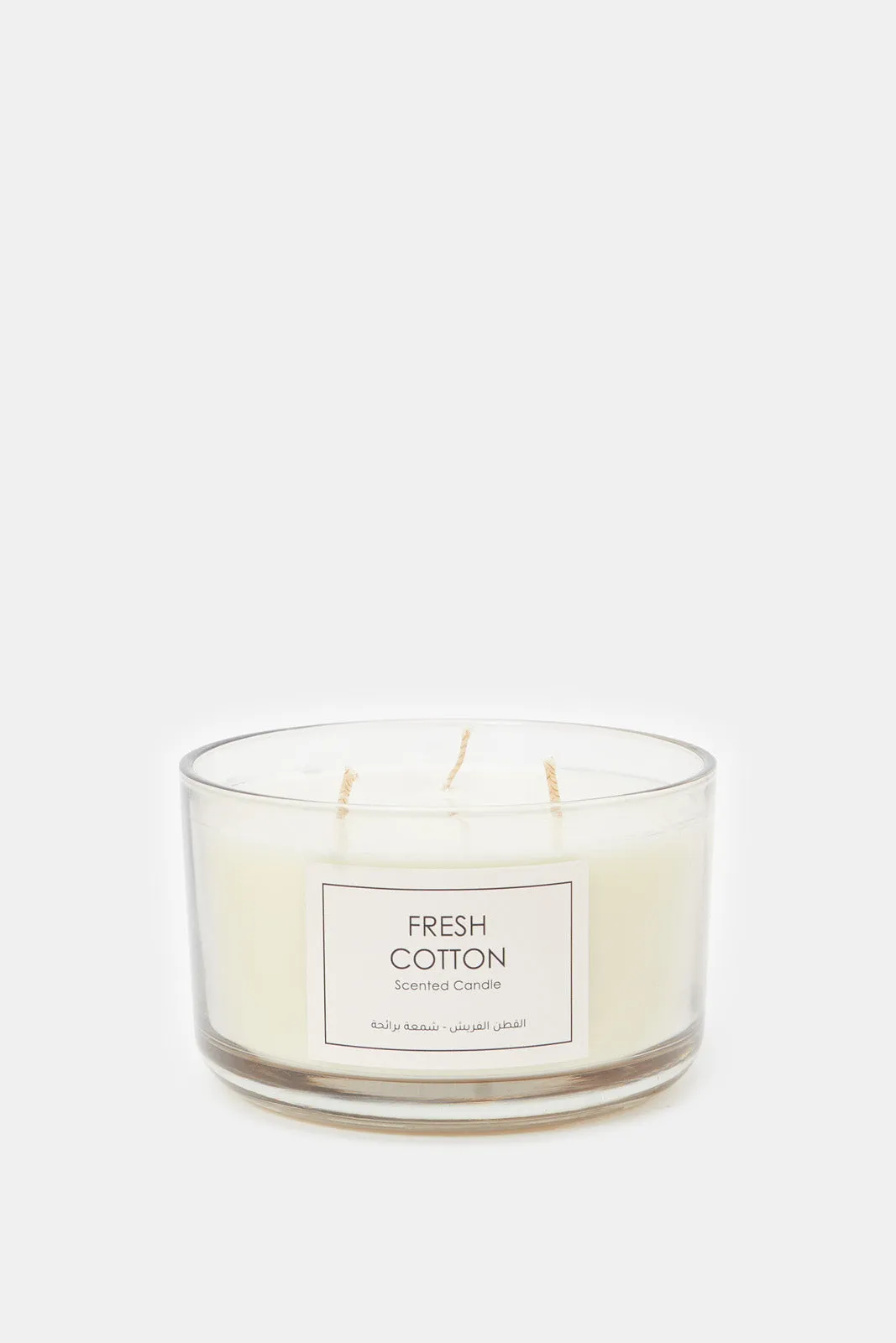 White Fresh Cotton Scented Candle Jar