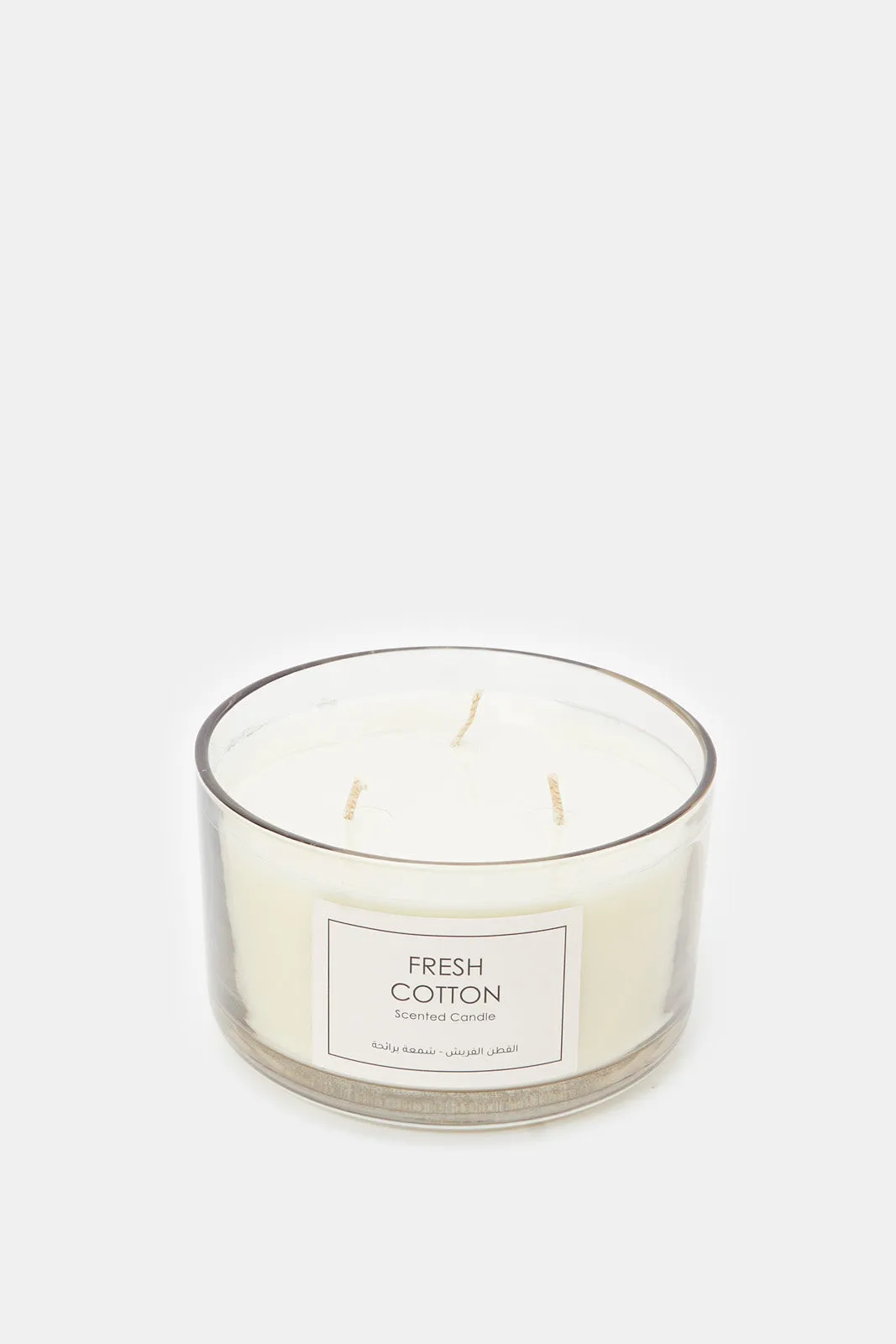 White Fresh Cotton Scented Candle Jar